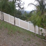 Fence on a Hilly Area