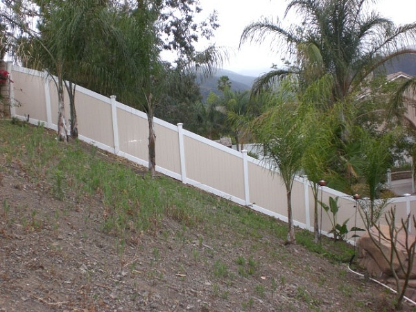 Fence on a Hilly Area